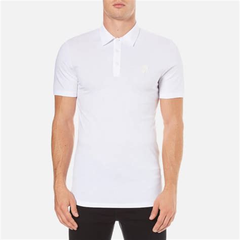 versace polo shirt men free shipping|Versace collection men shirt white.